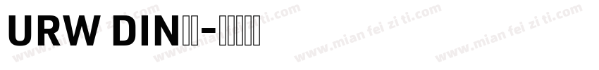 URW DIN字体字体转换